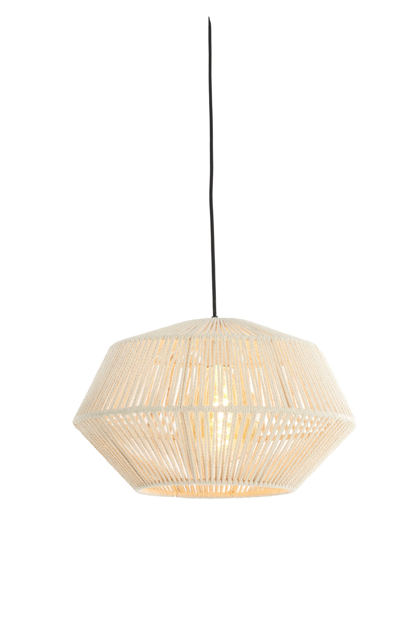 Light & Living - Hanglamp DEYA - Ø40x24cm - Wit