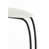Light & Living - Bijzettafel MARSH - 42x27x53cm - Zilver