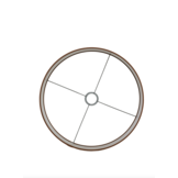 Light & Living - Lampenkap PENNY - Ø40x30cm - Bruin