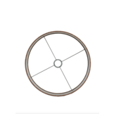 Light & Living - Lampenkap BRANDY - Ø40x30cm - Bruin