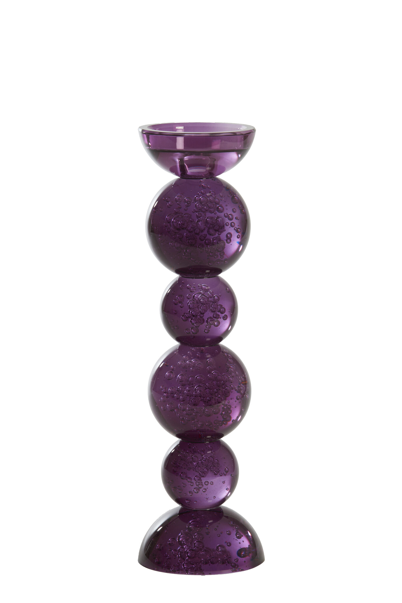 Light & Living -  Kandelaar ITINGA - Ø9.5x34cm - Paars