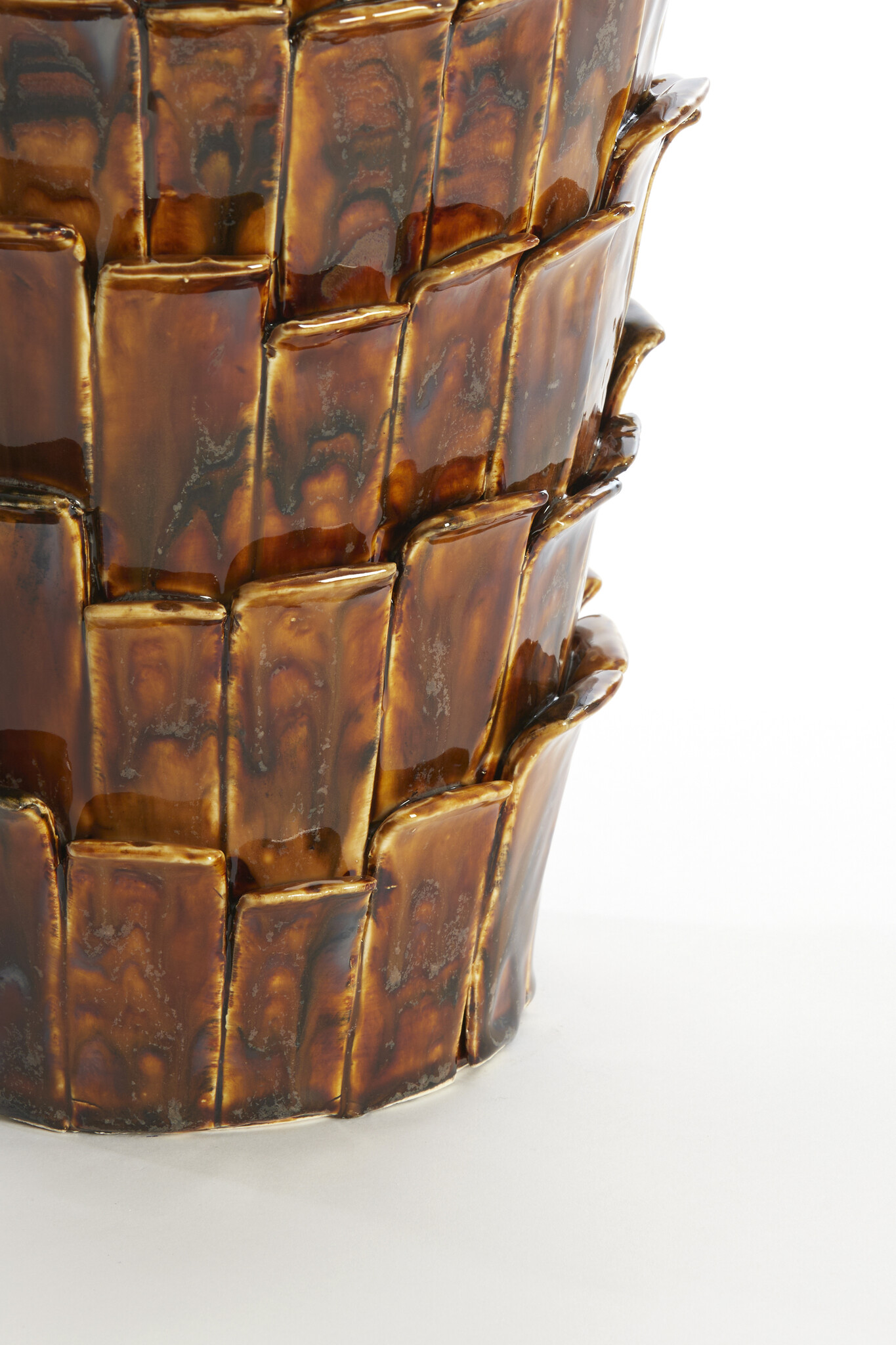 Light & Living - Vaas BANYA - 27.5x27x34cm - Bruin