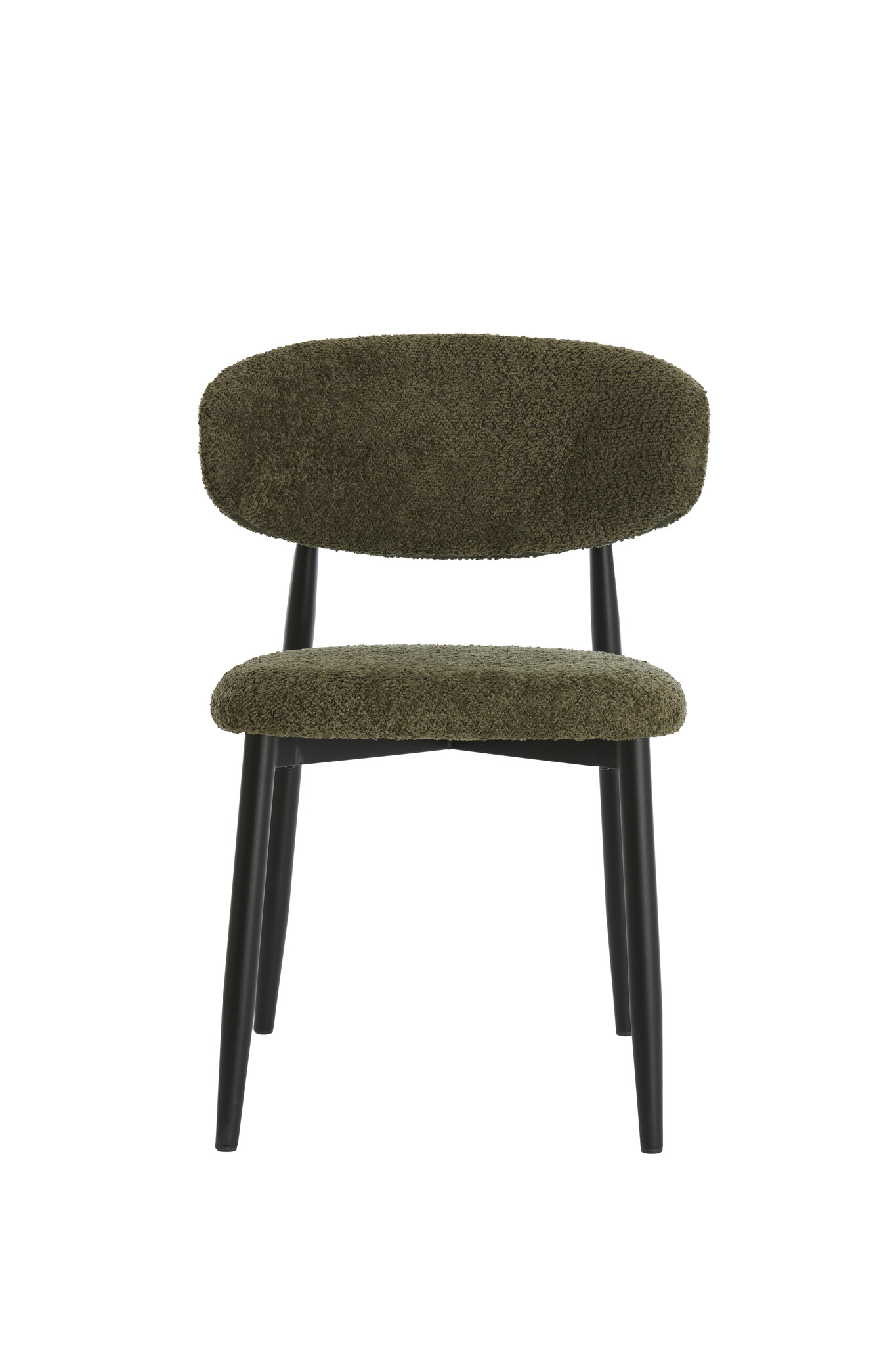 Light & Living - Eetkamerstoel ENIOLA - 54x52x76cm - Groen - Set van 2