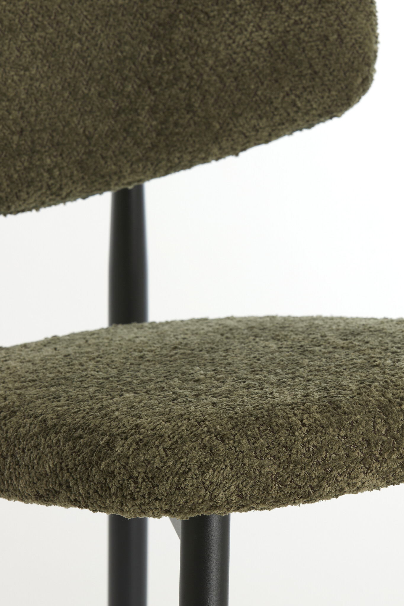 Light & Living - Eetkamerstoel ENIOLA - 54x52x76cm - Groen - Set van 2