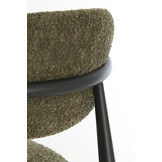 Light & Living - Eetkamerstoel ENIOLA - 54x52x76cm - Groen - Set van 2