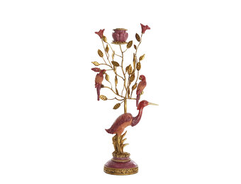 Light & Living - Kandelaar HERON - 22x11x44cm - Rood