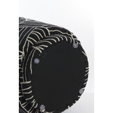 Light & Living - Poef DAVONTE - Ø40x44cm - Zwart