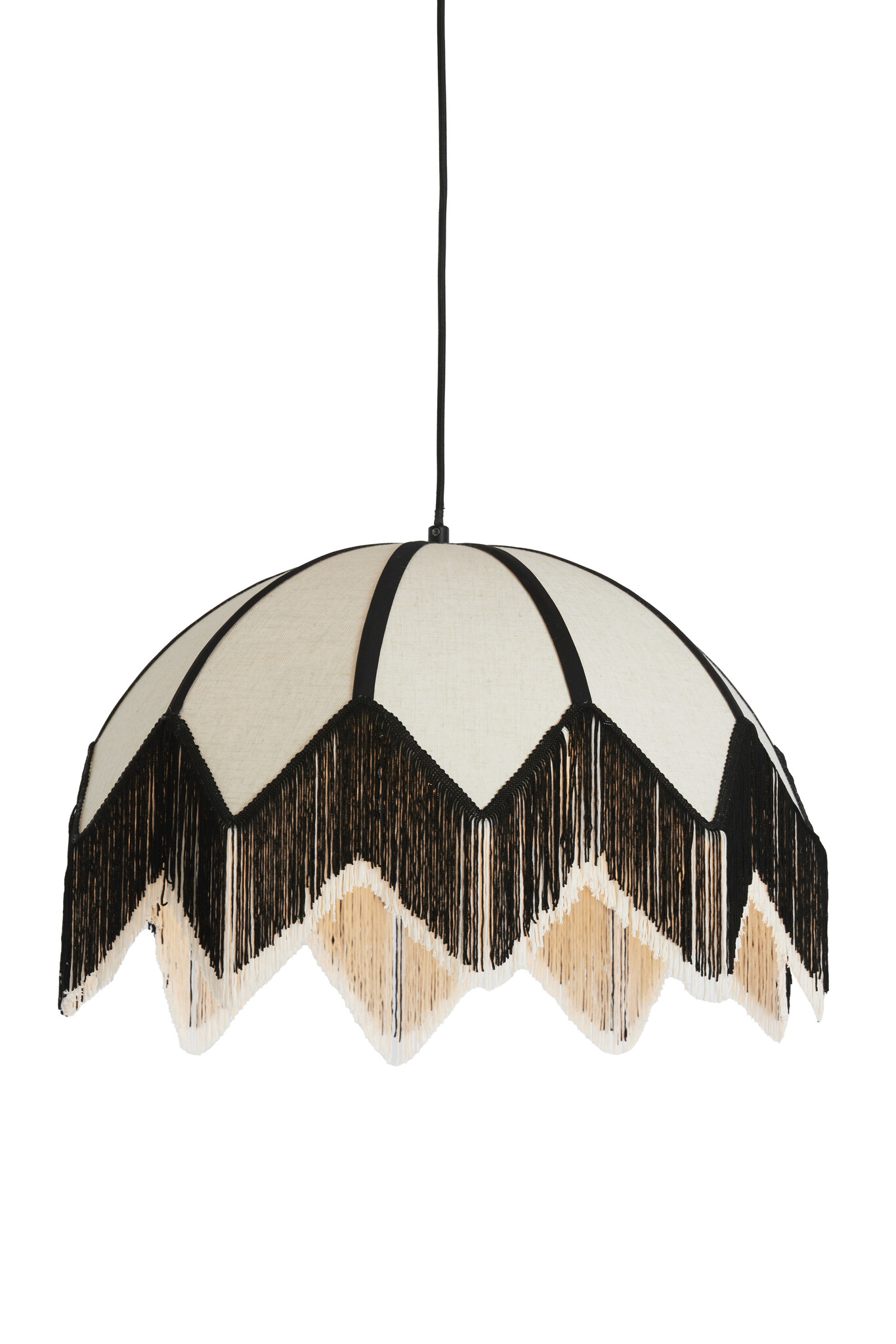 Light & Living - Hanglamp SULINA - Ø55x36.5cm - Wit