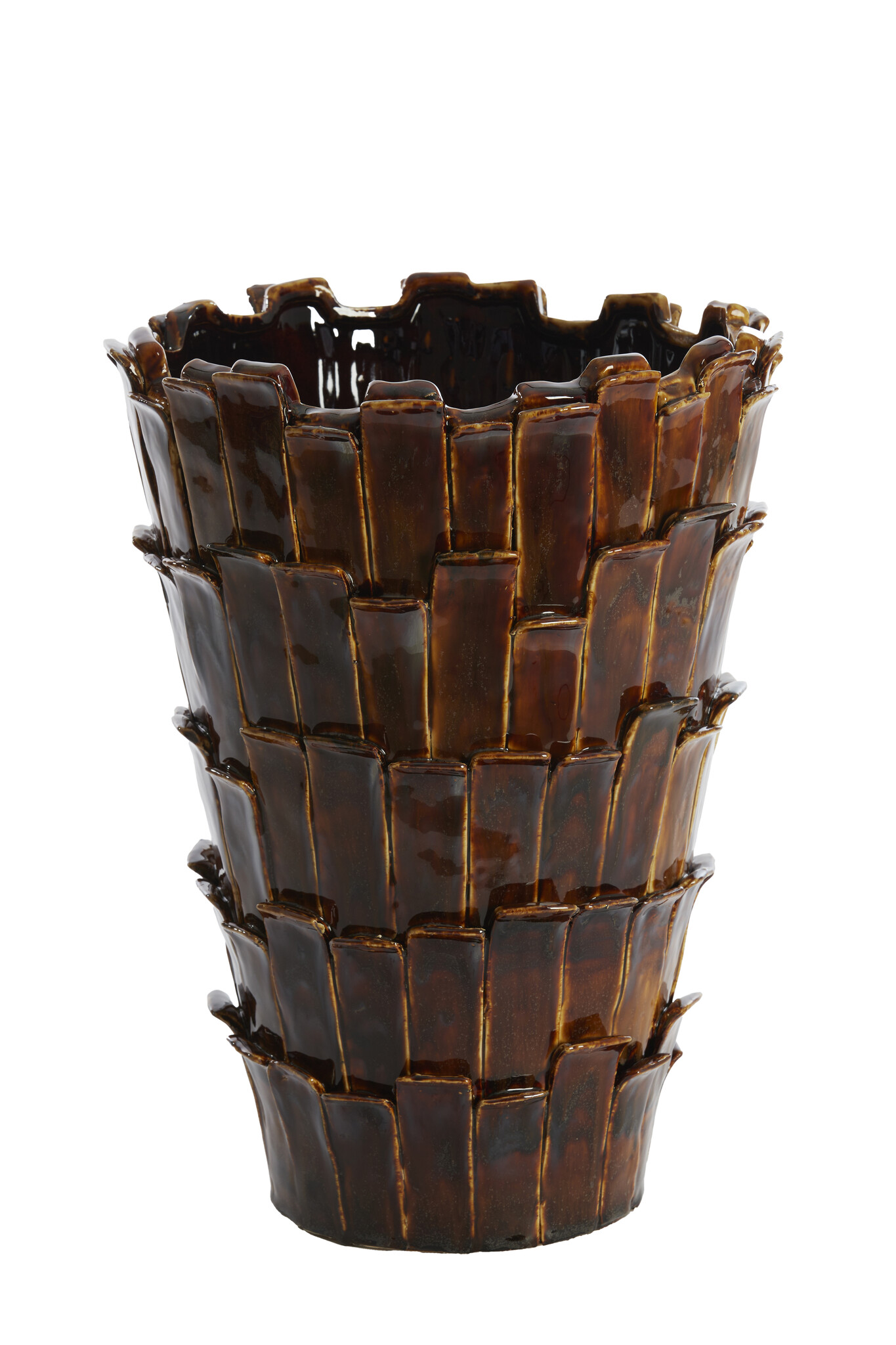 Light & Living - Vaas BANYA - Ø33x43cm - Bruin