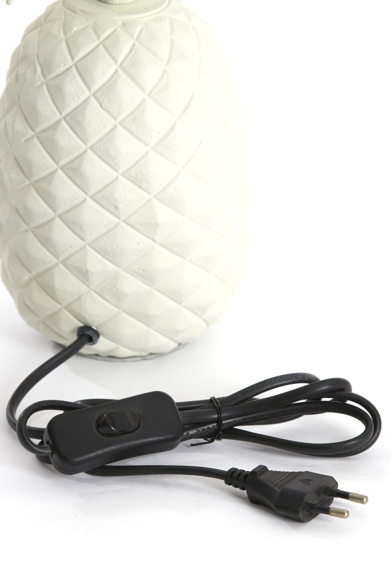 Light & Living - Lampvoet PINEAPPLE - 20x19x37cm - Wit