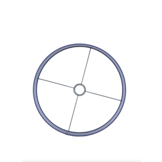 Light & Living - Lampenkap PARADOX - Ø40x30cm - Blauw