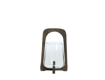 Light & Living - Windlicht ANOSY - Ø21.5x35cm - Bruin