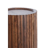 Light & Living - Bijzettafel KIYOSE - Ø33x47cm - Bruin