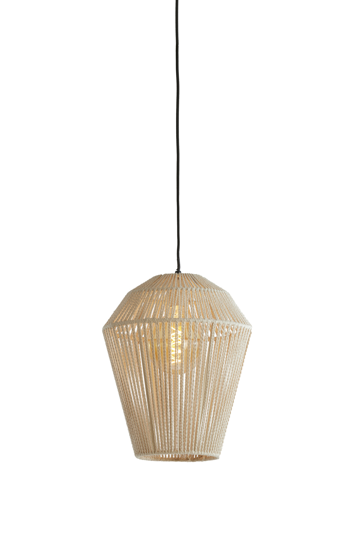 Light & Living - Hanglamp DEYA - Ø30x37cm - Wit