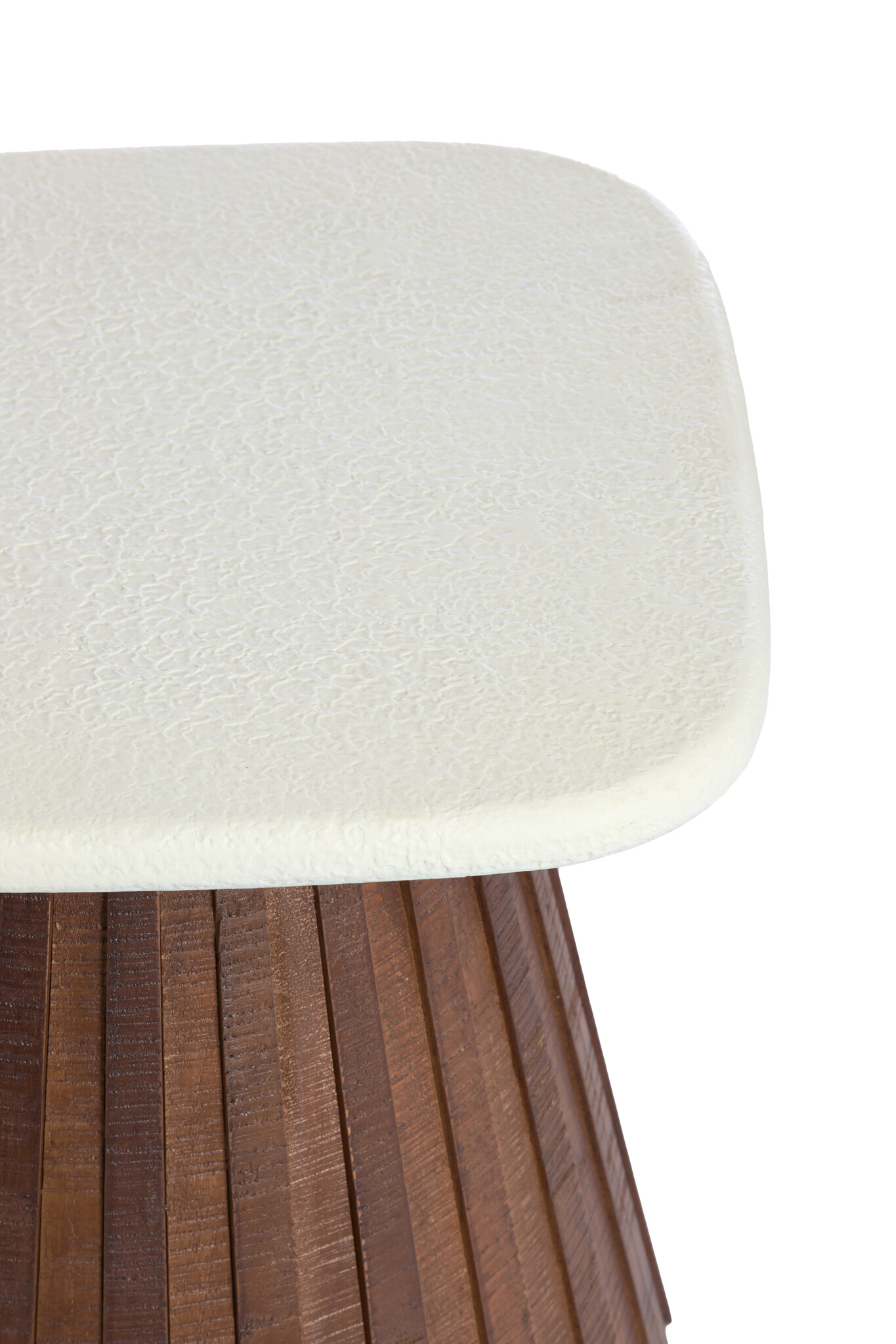 Light & Living - Bijzettafel OKATO - Ø45x35cm - Wit