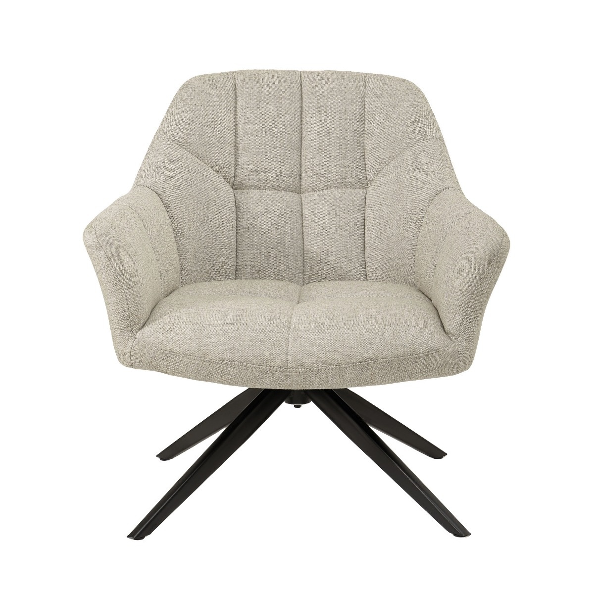 Livingfurn - Fauteuil - Tom Sand - Beige - Stof