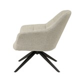 Livingfurn - Fauteuil - Tom Sand - Beige - Stof