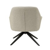 Livingfurn - Fauteuil - Tom Sand - Beige - Stof