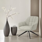 Livingfurn - Fauteuil - Tom Sand - Beige - Stof