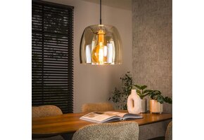 Hoyz Collection - Hanglamp 1L Drift Glass - Amber Color Glas