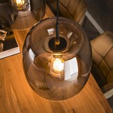 Hoyz Collection - Hanglamp 3L Drift Glass - Smoke Grey Glas