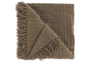 Unique Living - Plaid Verlin Taupe -130x180cm