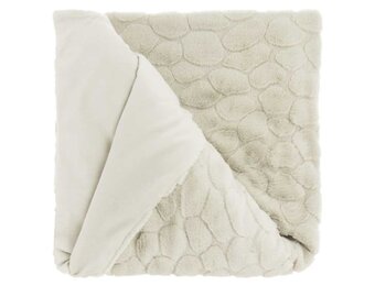 Unique Living - Plaid Daaf Dove White -150x200cm