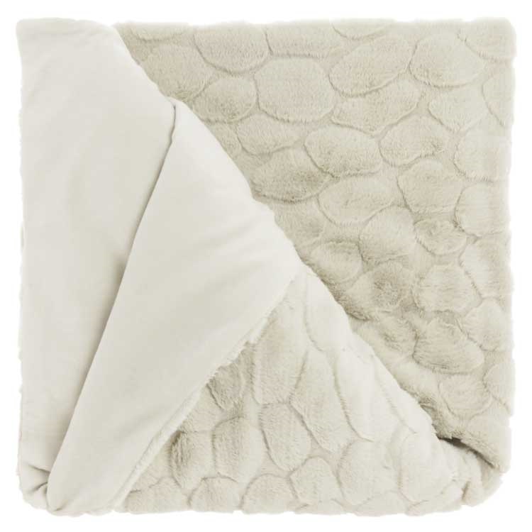 Unique Living - Plaid Daaf Dove White -150x200cm