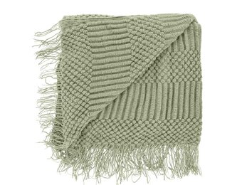 Unique Living - Plaid Palma Tea Green -130x160cm