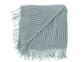 Unique Living - Plaid Palma Beach Blue -130x160cm