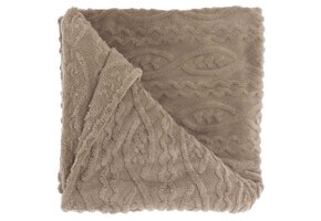 Unique Living - Plaid Pleun Taupe -150x200cm