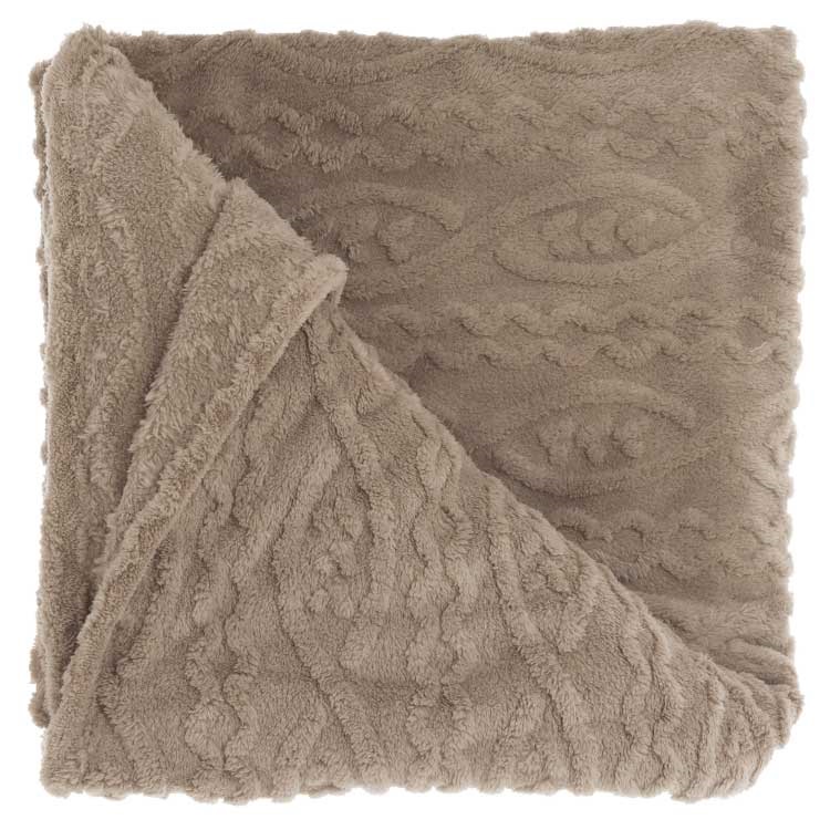 Unique Living - Plaid Pleun Taupe -150x200cm