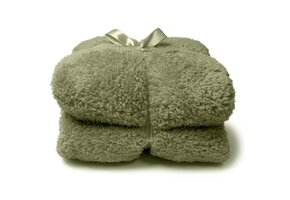 Unique Living - Plaid Teddy Tea Green -150x200cm