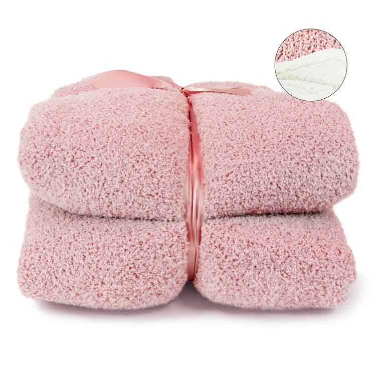 Unique Living - Plaid Douwe old Pink -150x200cm