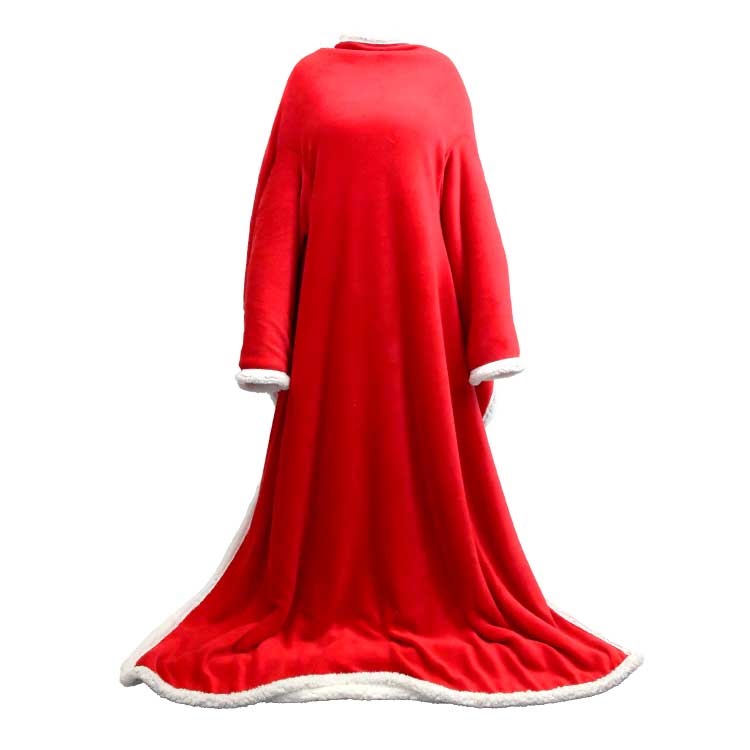 Unique Living - Plaid Lars met mouwen Red -140x180cm