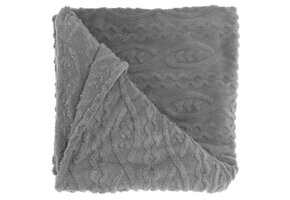 Unique Living - Plaid Pleun Dark Grey -150x200cm