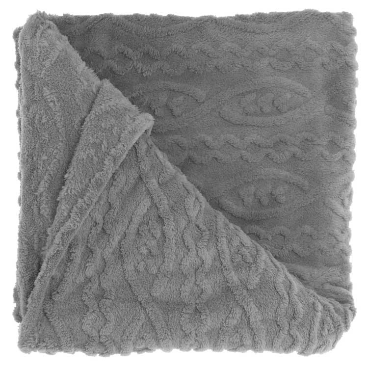 Unique Living - Plaid Pleun Dark Grey -150x200cm