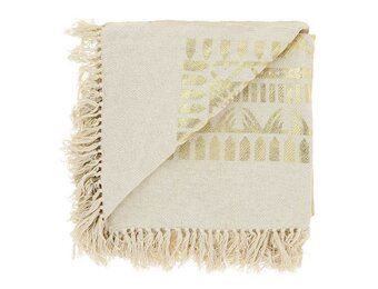 Unique Living - Plaid Tari Gold -125x150cm