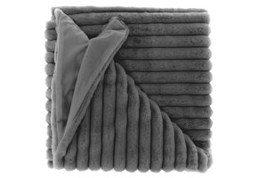 Unique Living - Plaid Peppe Dark Grey -150x200cm