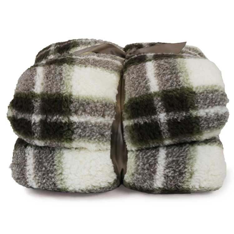 Unique Living - Plaid Tris Winter Green -150x200cm