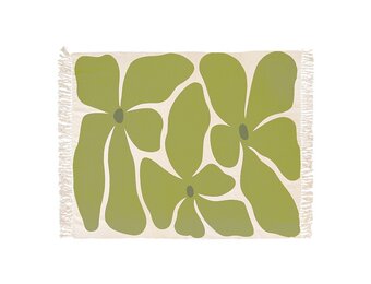 Unique Living - Plaid Melia Moss Green -125x150cm