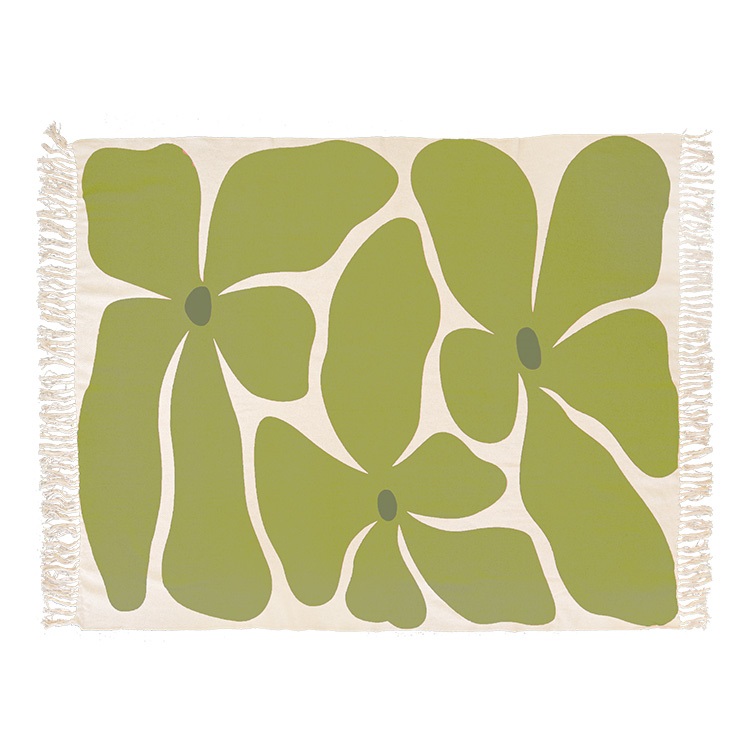 Unique Living - Plaid Melia Moss Green -125x150cm