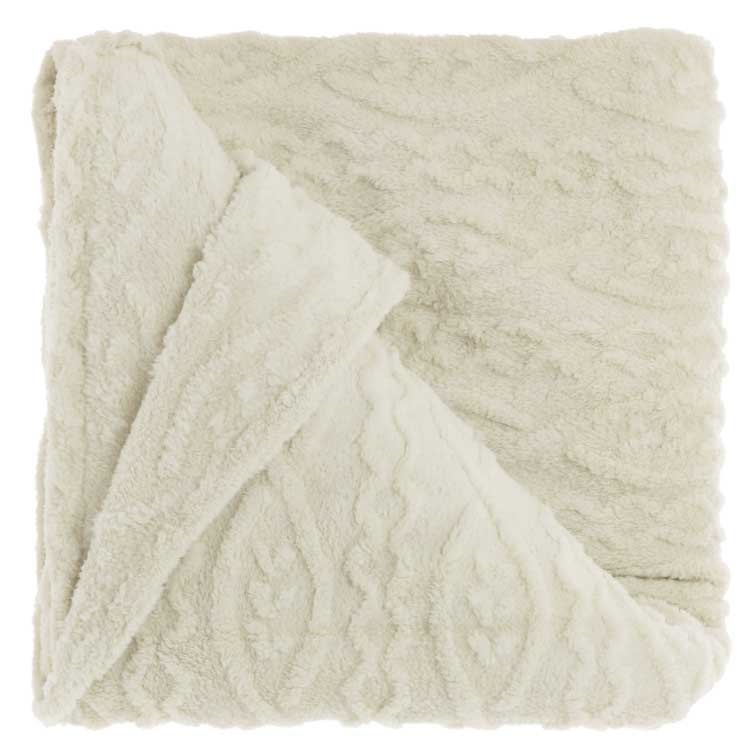 Unique Living - Plaid Pleun Dove White -150x200cm