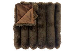 Unique Living - Plaid Liebe Taupe -150x200cm