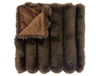 Unique Living - Plaid Liebe Taupe -150x200cm