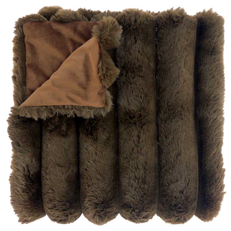 Unique Living - Plaid Liebe Taupe -150x200cm