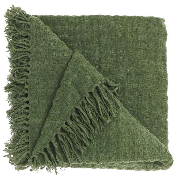 Unique Living - Plaid Verlin Winter Green -130x180cm