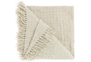 Unique Living - Plaid Verlin Dove White -130x180cm