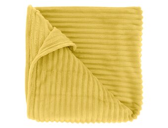 Unique Living - Plaid Dez Lemon Yellow -150x200cm