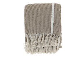 Unique Living - Plaid Ryan Taupe -135x180cm